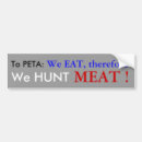 Search for eat meat bumper stickers Peta