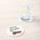 Search for vintage truck coasters Merry christmas