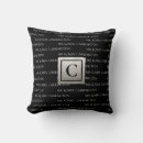 Search for black and silver pillows Typography