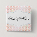 Search for classy wedding buttons Maid of honor
