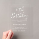 Search for milestone 60th birthday invitations Typography