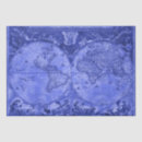Search for world map tissue paper Blue