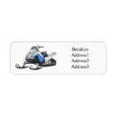 Search for snow sled return address labels Snowmobile