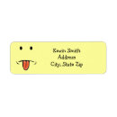Search for faces return address labels Cute