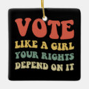 Search for vote ornaments Political