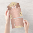 Search for rose gold 80th birthday invitations Milestone
