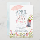 Search for april showers baby shower invitations Umbrella