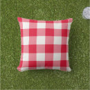 Search for red and white check pillows Pattern