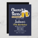 Search for black blue man birthday invitations Men