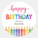 Search for colorful stickers Happy birthday
