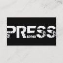 Recherche de journalist cartes visite Média