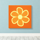 Search for retro flowers canvas prints Flower power