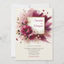 Search for magenta and gold invitations Chic
