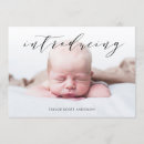 Search for two sided birth announcement cards Simple