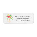 Search for rustic barn wedding return address labels Mason jar