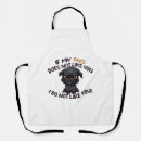 Search for funny dog design aprons Pug