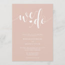 Search for blush champagne wedding invitations Rustic