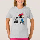 Search for baseball kids tshirts Charles m schulz