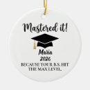 Search for masters degree ornaments Graduate