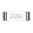Search for damask wedding return address labels Vintage