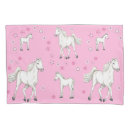 Search for white horse pillowcases Cute