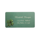 Search for shamrock return address labels Elegant