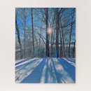 Search for winter scene puzzles Trees