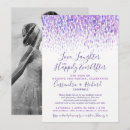 Search for purple vow renewal invitations Watercolor