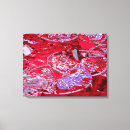 Search for abstract flowers canvas prints Red