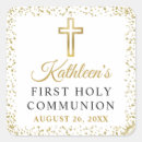 Search for elegant gold cross stickers Communion