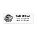 Search for attitude return address labels Funny