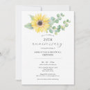 Search for sunflower anniversary invitations Watercolor