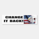 Search for no change bumper stickers Republican