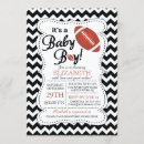 Search for football baby shower invitations Modern