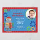 Search for robot birthday invitations Girl