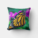 Search for purple and orange pillows Butterfly