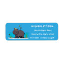 Search for hippopotamus return address labels Cute