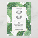 Search for banana leaf wedding invitations Green