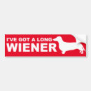 Search for wiener bumper stickers Funny