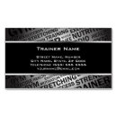 Search for educational activity business cards Trainer