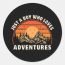 Search for love hiking stickers Mountains