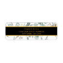 Search for white and gold return address labels Elegant and modern