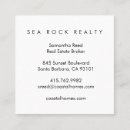 Search for unique realtor business cards Beach