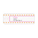 Search for orange return address labels Pink