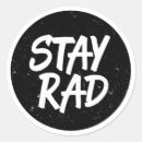Search for rad stickers Typography