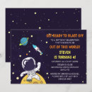 Recherche de planète bleue invitations Vaisseau spatial