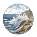 Search for coastal dartboards Watercolor
