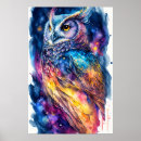Recherche de illustration hibou posters Chouettes