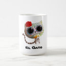 Search for day of the dead cat mugs Dia de los muertos