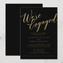 Search for stylish engagement party invitations Black